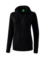 ERIMA Damen Kapuzensweatjacke schwarz