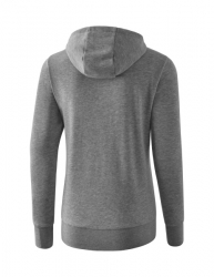 ERIMA Damen Kapuzensweatjacke grau melange