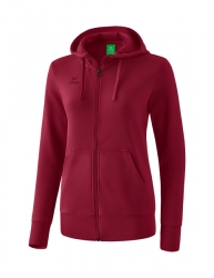 ERIMA Damen Kapuzensweatjacke bordeaux