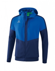 ERIMA Herren Squad Tracktop Jacke mit Kapuze SQUAD new royal/new navy (Sonderposten)