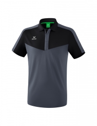 ERIMA Herren Squad Poloshirt SQUAD schwarz/slate grey (Sonderposten)