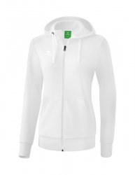 ERIMA Damen Kapuzensweatjacke wei