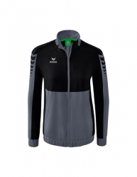 ERIMA Damen Six Wings Präsentationsjacke slate grey/schwarz