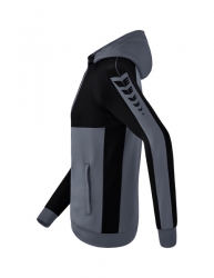 ERIMA Six Wings Trainingsjacke mit Kapuze slate grey/schwarz