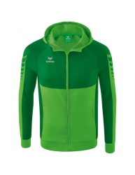 ERIMA Six Wings Trainingsjacke mit Kapuze green/smaragd