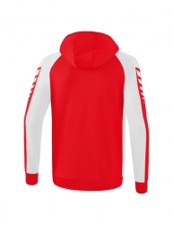ERIMA Six Wings Trainingsjacke mit Kapuze rot/weiß