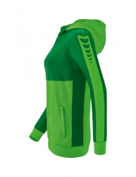 ERIMA Damen Six Wings Trainingsjacke mit Kapuze green/smaragd