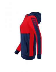 ERIMA Damen Six Wings Trainingsjacke mit Kapuze new navy/rot