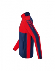 ERIMA Six Wings Jacke mit abnehmbaren Ärmeln new navy/rot