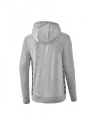 ERIMA Damen Essential Team Kapuzensweat hellgrau melange/slate grey