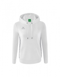 ERIMA Damen Essential Team Kapuzensweat weiß/monument grey