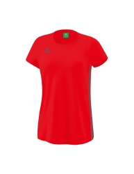 ERIMA Damen Essential Team T-Shirt rot/slate grey