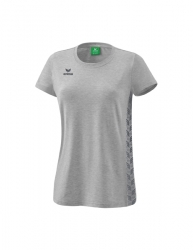 ERIMA Damen Essential Team T-Shirt hellgrau melange/slate grey