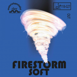 Der Materialspezialist Belag Firestorm Soft (Kurznoppe)