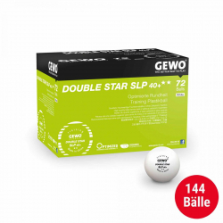 GEWO Set 2x Ball Double Star SLP40+ 72er (144 Trainingsbälle)