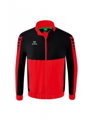 ERIMA Six Wings Präsentationsjacke rot/schwarz