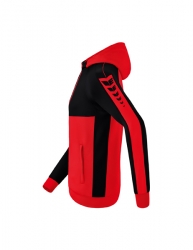 ERIMA Six Wings Trainingsjacke mit Kapuze rot/schwarz