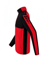 ERIMA Six Wings Jacke mit abnehmbaren Ärmeln rot/schwarz
