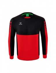 ERIMA Six Wings Sweatshirt rot/schwarz