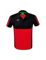 ERIMA Six Wings Poloshirt rot/schwarz