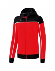 ERIMA Damen CHANGE by erima Trainingsjacke mit Kapuze rot/schwarz/weiß