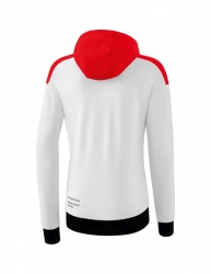 ERIMA Damen CHANGE by erima Trainingsjacke mit Kapuze weiß/rot/schwarz