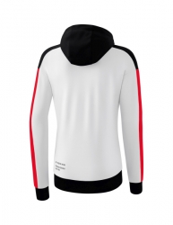 ERIMA Damen CHANGE by erima Trainingsjacke mit Kapuze weiß/schwarz/rot