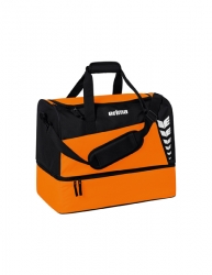 ERIMA SIX WINGS Sporttasche mit Bodenfach orange/schwarz