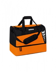 ERIMA SIX WINGS Sporttasche mit Bodenfach orange/schwarz