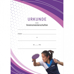 GEWO Urkunde Damen mit Text