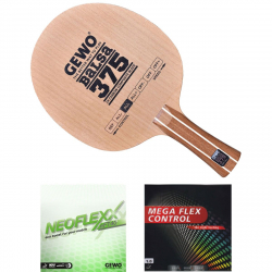 GEWO Schläger: Holz Balsa Carbon 375 mit Neoflexx eFT40 + Mega Flex Control