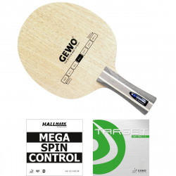 GEWO Schläger: Holz Hybrid Carbon A/Speed mit Mega Spin Control + Target airTEC L