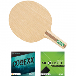 HALLMARK Schläger: Holz Carbon Extreme mit Codexx EL Pro52 + Nexxus EL Pro45 SupSelect