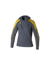 ERIMA Damen EVO STAR Trainingsjacke mit Kapuze slate grey/gelb