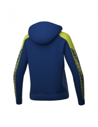 ERIMA Damen EVO STAR Trainingsjacke mit Kapuze new navy/lime