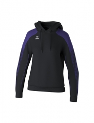 ERIMA Damen EVO STAR Kapuzensweat schwarz/ultra violet