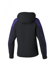 ERIMA Damen EVO STAR Kapuzensweat schwarz/ultra violet