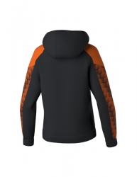 ERIMA Damen EVO STAR Kapuzensweat schwarz/orange