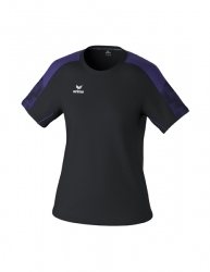 ERIMA Damen EVO STAR T-Shirt schwarz/ultra violet