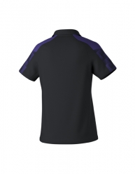 ERIMA Damen EVO STAR Poloshirt schwarz/ultra violet