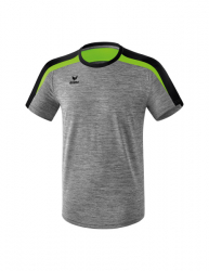 ERIMA Liga 2.0 T-Shirt grau melange/schwarz/green gecko (Sonderposten)