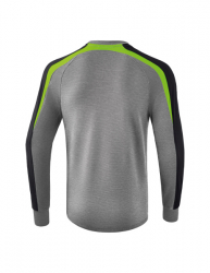 ERIMA Liga 2.0 Sweatshirt grau melange/schwarz/green gecko (Restposten)