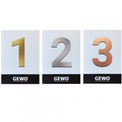 GEWO Platzierungstafel Gold-Silber-Bronze