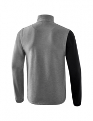 ERIMA 5-C Jacke mit abnehmbaren Ärmeln schwarz/grau melange/weiß (Sonderposten)