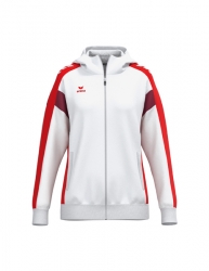 ERIMA Damen CELEBRATE 125 Training Jacket with hood weiß/rot