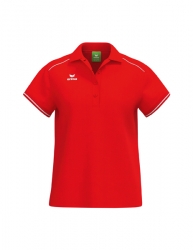 ERIMA Damen CMPT Poloshirt rot/weiß