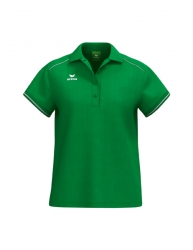 ERIMA Damen CMPT Poloshirt smaragd/weiß