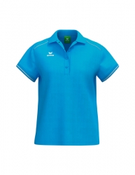 ERIMA Damen CMPT Poloshirt curacao/weiß