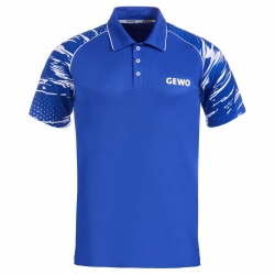 GEWO Poloshirt Marmo I blau/weiß