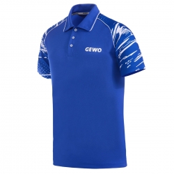 GEWO Poloshirt Marmo I blau/weiß